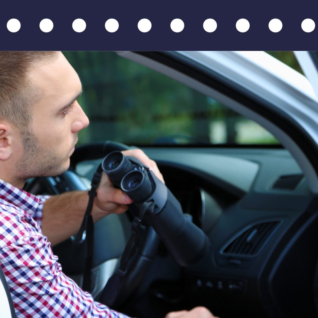 Blue Falcons Investigation team member conducting discreet surveillance in North Carolina, offering professional private investigation services.